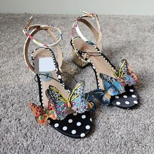 Betsey Johnson Embroidered Butterfly Women's Sandals - Multicolor